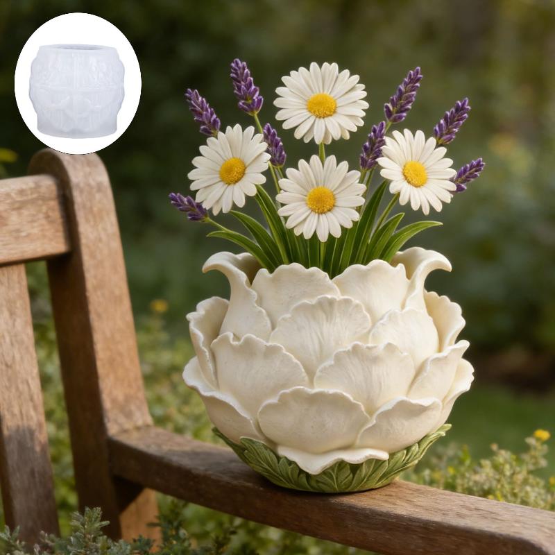 Potsticker Mold - 3D Handmade Peony Flower Pot Silicone