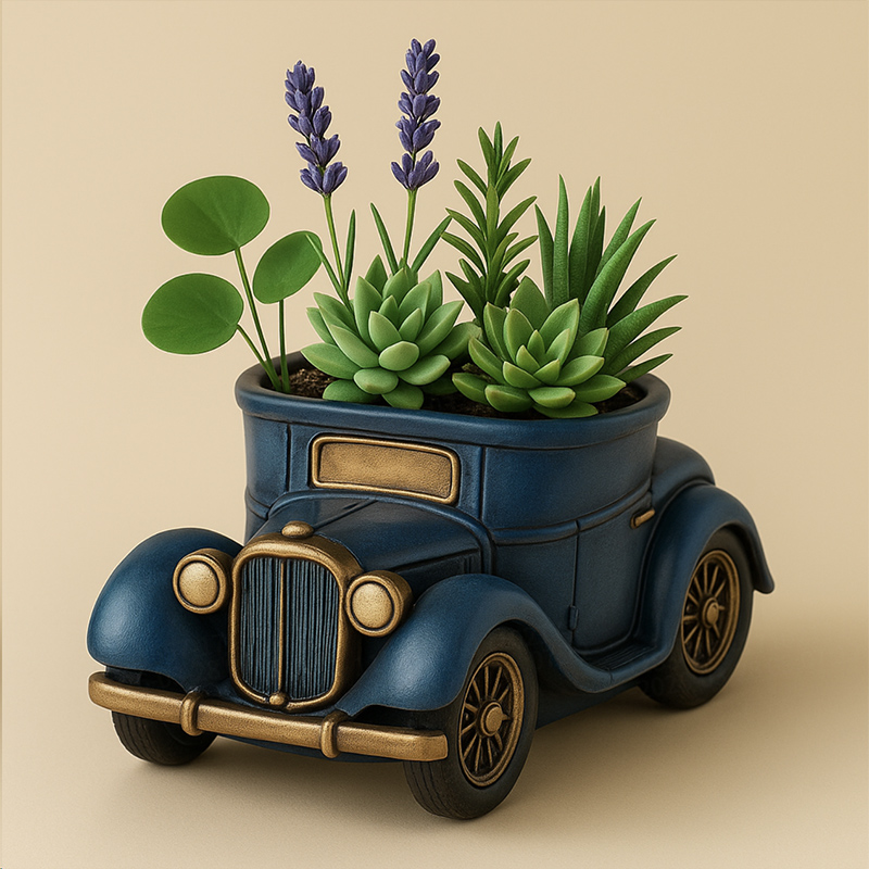 3D Vintage Bus Car Succulent P - Potsticker Mold review and price