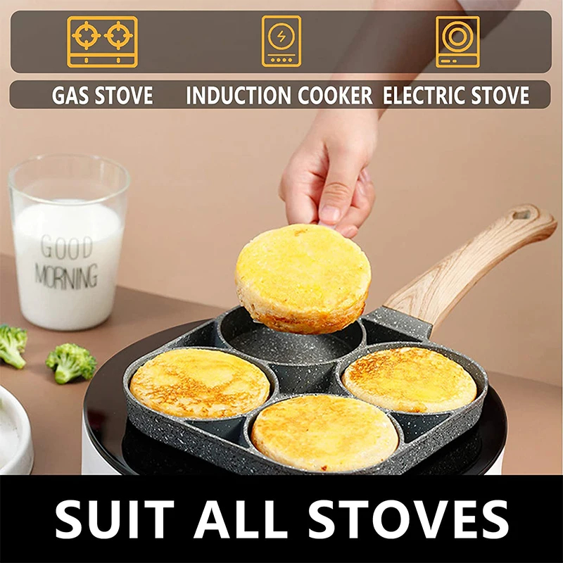Pancake Egg Frying Pan 4 Cups  - Egg Waffle Pan review and price