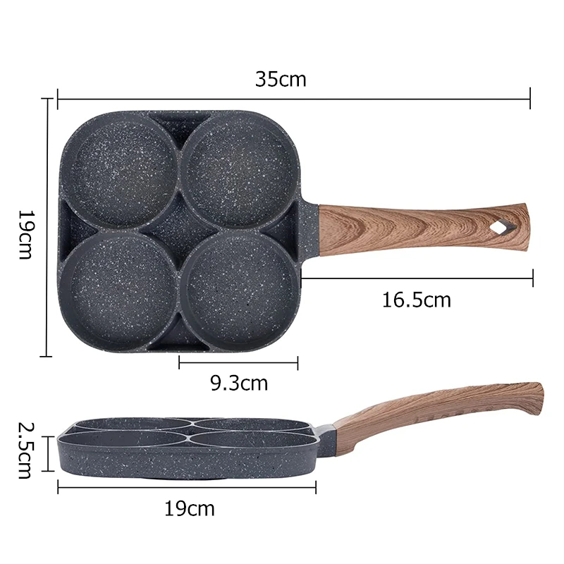 Pancake Egg Frying Pan 4 Cups  - Egg Waffle Pan review and price