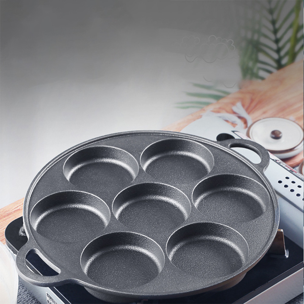 7 Hole Frying Pot Cast Iron No - Cast Iron Corn review and price