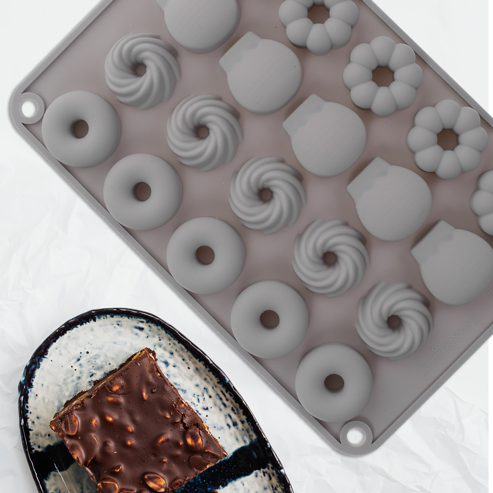 Mini Chocolate Donut Silicone  - Donut Mold Silicone review and price
